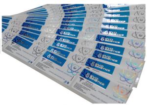 China Glossy Holographic Laser Custom Adhesive Labels For Vial Injection vial factory