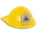 Child Size Red Plastic Fire Chief Hat Halloween Party Plasticfireman Helmet Hat