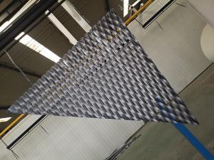 China Aluminum Expanded Acoustic Ceiling Stretched Metal Mesh Apply To Home Decoration factory