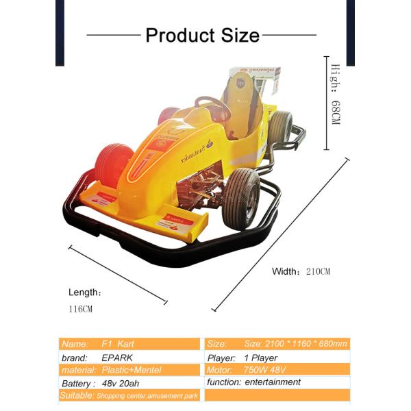 Electric Battery Powered Racing Go Kart Amusement Park Kids