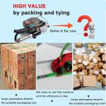 High Tensile 6000N Pneumatic Pet Strapping Machine 32mm Straps Pneumatic Cutting