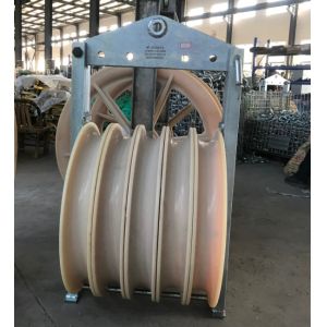 Large Diameter Transmission Stringing Blocks Cable Pulling Conductor Stringing