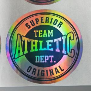 China Custom Logo Printed Die Cut Hologram Laser Sticker Label factory