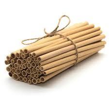 China Drinking Reusable Bamboo Straws Biodegradable 150mm Length 7mm Diameter factory