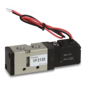 China 1/4'' SMC Solenoid Valve 24VDC 5 Way 2 Position Pneumatic Valve Single Coil Wire Lead Coil factory