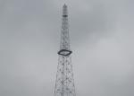 Four / Three Leg Radio Antenna Tower Durable ASTM A123 Galvanizing Standard