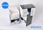 95*175mm Earloop Ffp2 Face Mask Non Woven 4 Ply Disposable Custom Printed