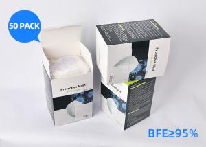 China 95*175mm Earloop Ffp2 Face Mask Non Woven 4 Ply Disposable Custom Printed factory
