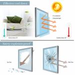 UV Blocking Cover One Way Window Film , No Glue Static Cling Screen One Way