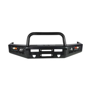 China High- Powder Coating Steel Front Bumper for Toyota Hilux Winch Bull Bar Auto Parts factory