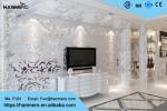 3D Design Silver Grey European Modern Wallpaper for Bedrooms TV Background