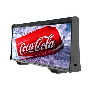 China Max 250W Avg 150W Taxi Roof LED Display Double Sides Vehicle Sign factory