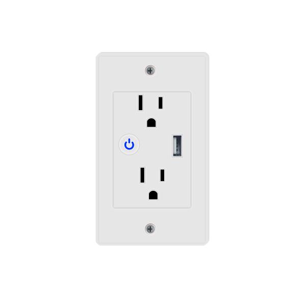Glomarket Wifi Smart Wall Socket Voice Control Timing Switch Usb Smart Remote
