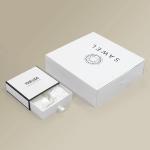 Varnished Satin Lined Rigid Cardboard Sliding Drawer Gift Boxes for Cosmetic