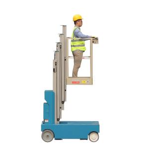 China 4- 8 m Self Propelled Electric Cherry Picker Single Mast Aerial Work Platform factory