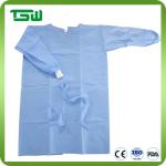 Fluid Resistant 35GSM PE PP Disposable Surgical Isolation Gown
