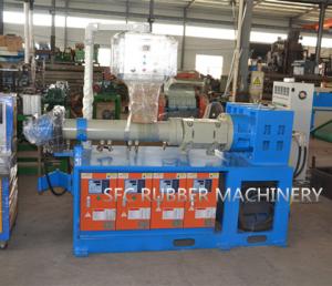China Horizontal Cold Feed Rubber Extruder Machine factory