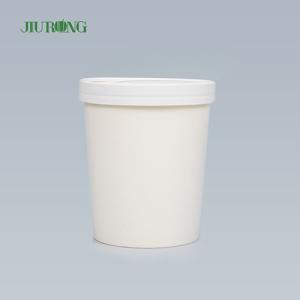 China Household White Biodegradable Paper Bowl 8 OZ Waterproof Custom Logo factory