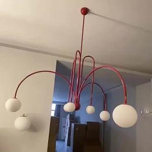 China E14 Modern Line Glass Pendant Light G9 LED Glass Simple Lighting factory