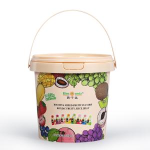 China 300ml-5L Cold-chain Round Customized Logo IML Container for Chocolate Spread and Food Sauces factory