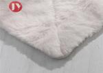 Super Soft Faux Fur Throw Blanket , white bright Plush Striped Embossed Faux Fur