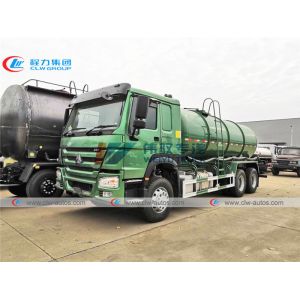 China SINOTRUK Howo 6X4 18CBM Sewage Suction Tanker Truck on sale