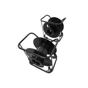 China Compeletly Metal Reel Portable with four wheels for Tactical Military armoured Fiber Optic Cable factory