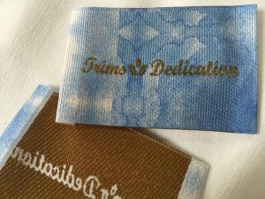 China Widely Used Damask Woven Labels , Digital Print Logo Satin Woven Labels factory