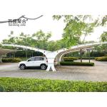 Modern Prefabricated Metal Shade Canopy For Motorcycle And Bike Storage White