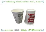 Double Polyethylene Coated Paper Drink Cups / 12OZ take away cup Flexo Printing