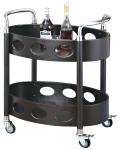 Room Service Equipments Oval Liquor Trolley Restaurant Supply Equipment For