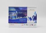 Bulk Kraft Paper Office Desk Calendar Oil Varnishing With Flexor Printing