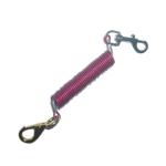 Quick release extending red coil lanyard 1.0mm stainless steel wire cable