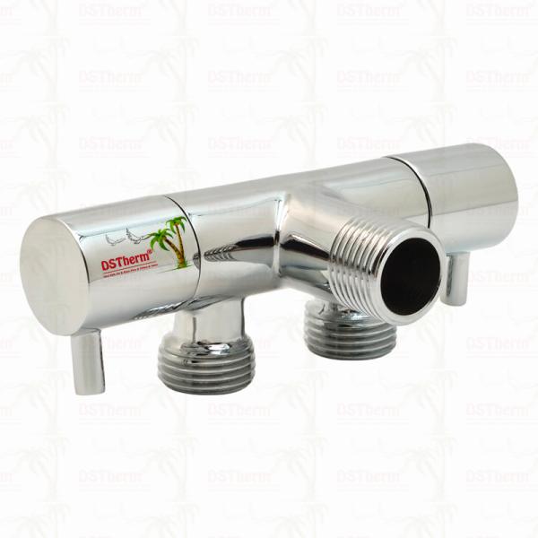 3-Way Diverter Valve Double Switch Angle Valve One-inlet Two-outlet Angle Valve Double Handle Angle Valve