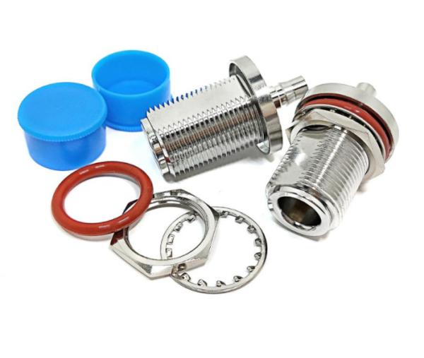 RF Coaxial Adapter Radio Frequency Connector N Female Jack Bulkhead To QMA