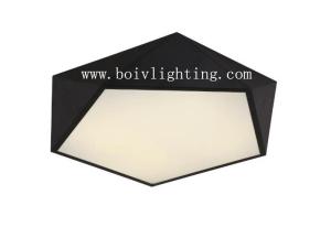 China LED Lamp LED Lighting Pendant Lightings And Handelier White Or Black Pentagon factory