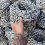 Concertina Galvanized 12.5 12 Gauge Barbed Wire silver