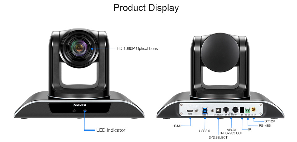 1080P Auto Focus Video Conference 10X Optical Zoom Camera for Skype Meeting