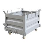 OEM Industrial Trash Bin Container Open Top Bottom Drop Bot Dumping