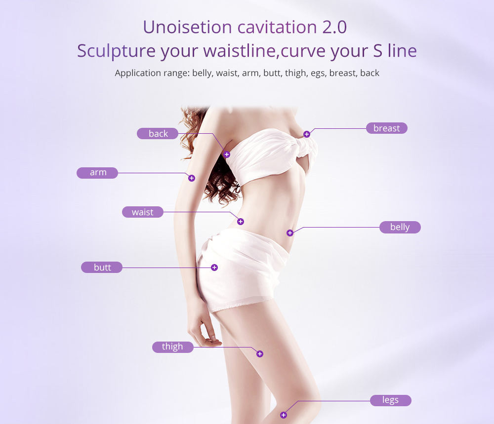 Unoisetion 6 In 1 40k Cavitation Ultrasonic Lipo Laser Body Sculpting Machine