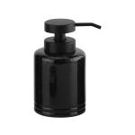 Square Marble Print Ceramic Bathroom Accessories Set Black Hand Soap Dispenser