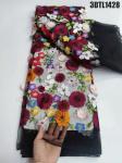 Fashion 3D flowers lace with sequins african lace fabric embroidery fabric for