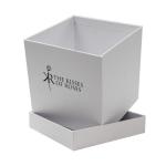 800gram Embossing Rigid Flower Packaging Box Square 4C Color