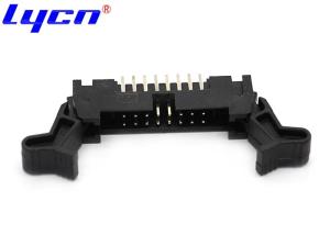 China Right Angle Male IDC Connector 2.0mm Straight Ejector Latch Header factory