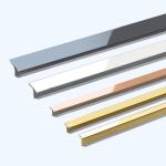 Brushed Stainless Steel Trim Decorative Tile Trim Profiles For Wall Decoration