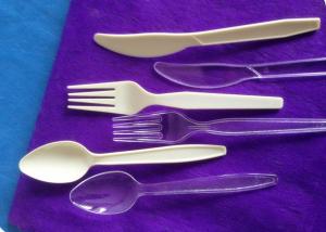 China Plastic knife fork spoon for hotel or aviation disposable plastic tableware factory