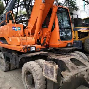 China wheel excavator Doosan 210-7W second hand excavator factory