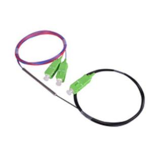 China PLC Fiber Splitter 1x2 With Micro Steel Tube SC APC / SC UPC factory