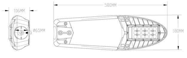 IP66 Lumileds Luxeon 3030 LED Street Lighting 50W 60W Urban Roads 0