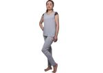Soft Gery Melange Jersey Ladies Nightwear Women ' S Loungewear Outfits
